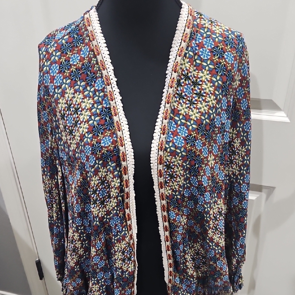 Umgee Floral Multicolor Cardigan
